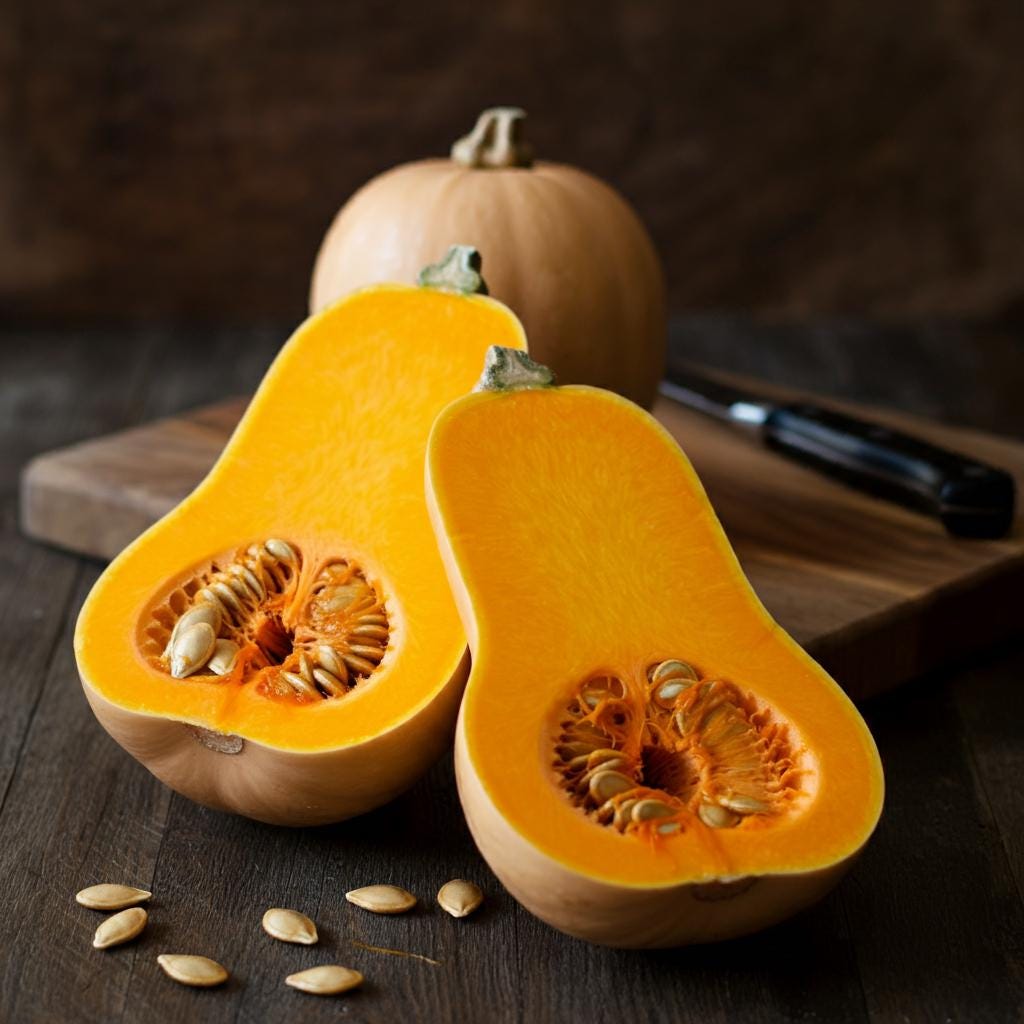 Waltham Butternut Squash Heirloom Seed, Sweet Nutty Flavor