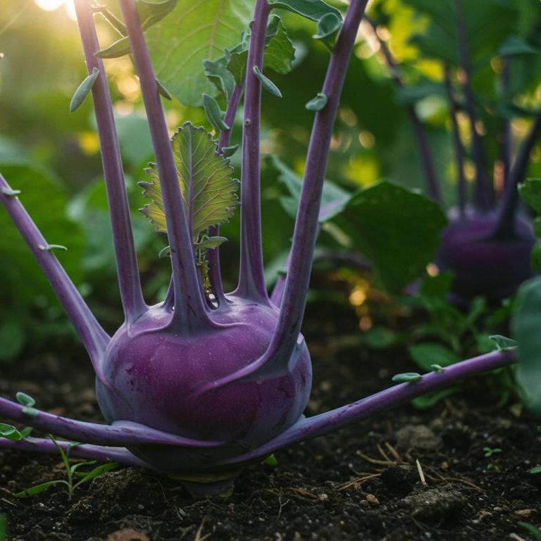 Purple Kohlrabi Seeds – Heirloom, Non-GMO, Fast Growing