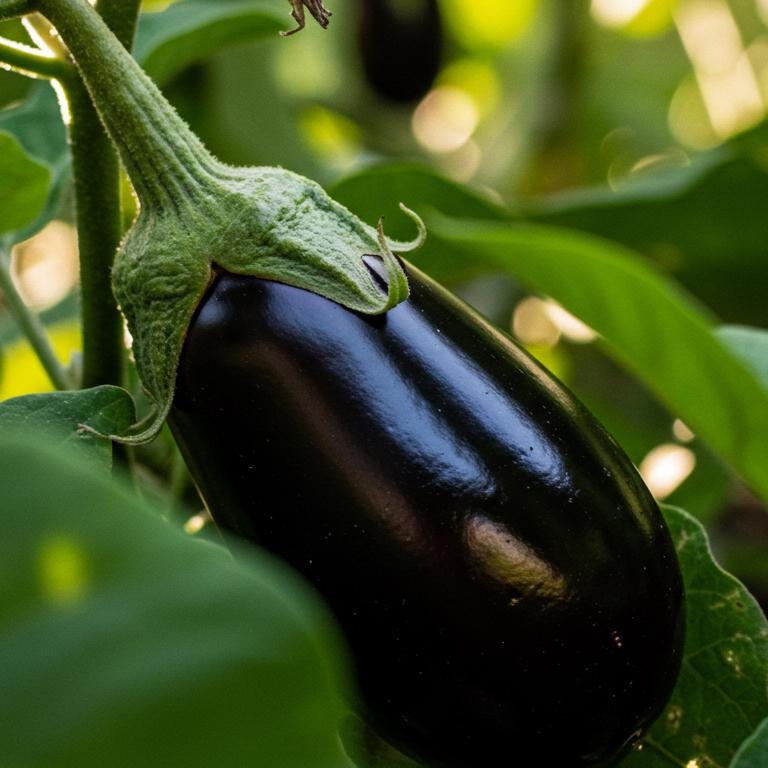 Black Beauty Eggplant Seeds – Heirloom, Non-GMO, High-Yield