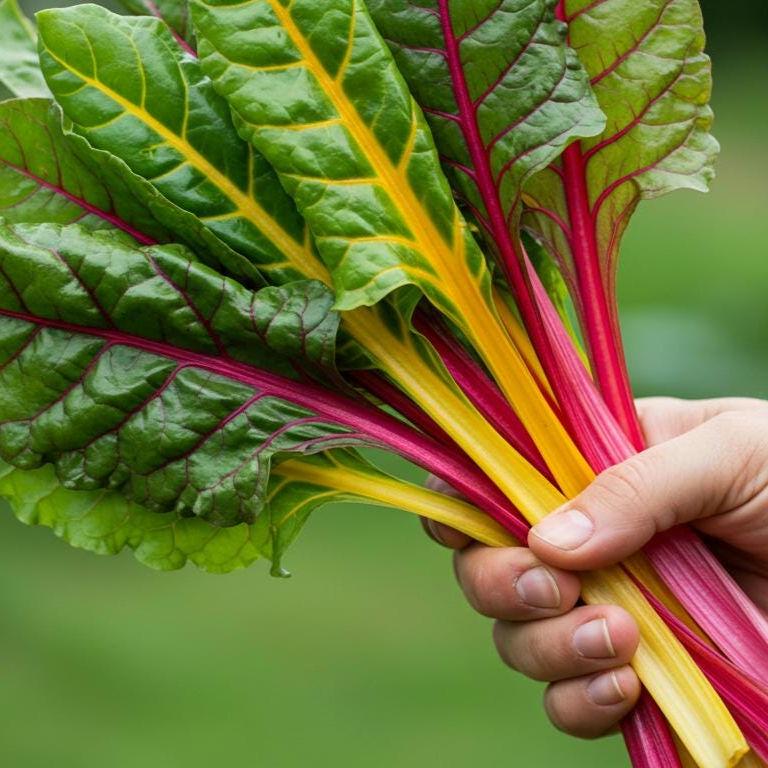 Rainbow Swiss Chard Seeds – Heirloom, Non-GMO, Colorful Stems