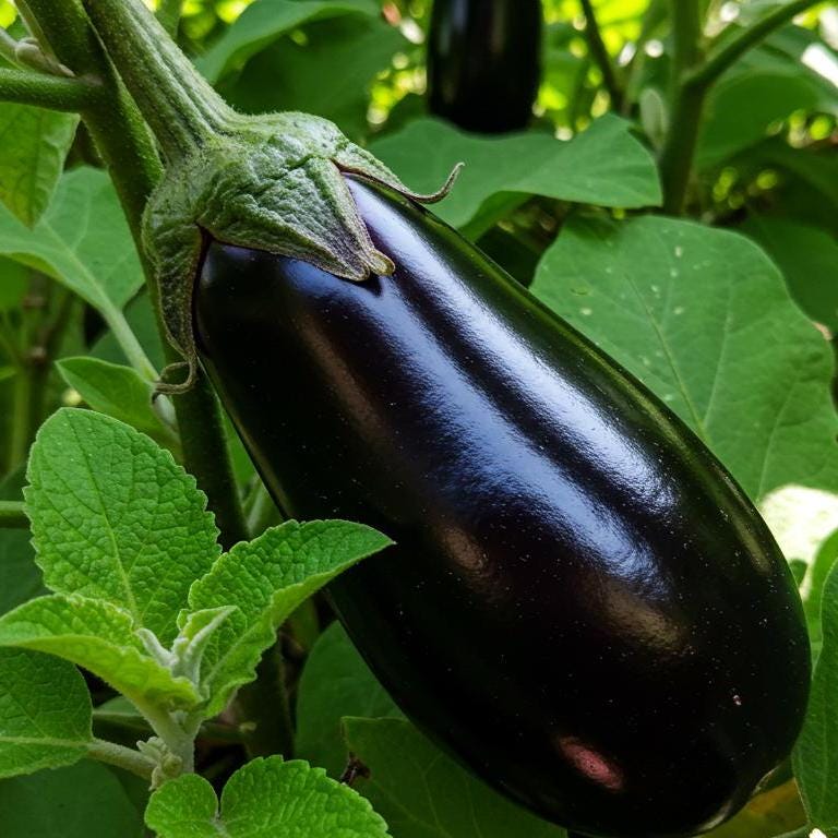 Black Beauty Eggplant Seeds – Heirloom, Non-GMO, High-Yield