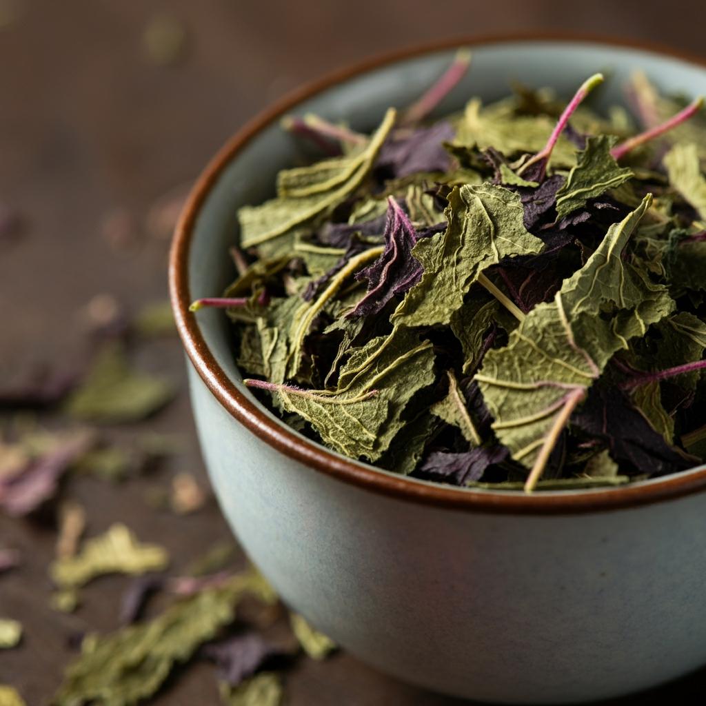 Organic Dried Perilla Leaves, Shiso Herb, Herbal Tea
