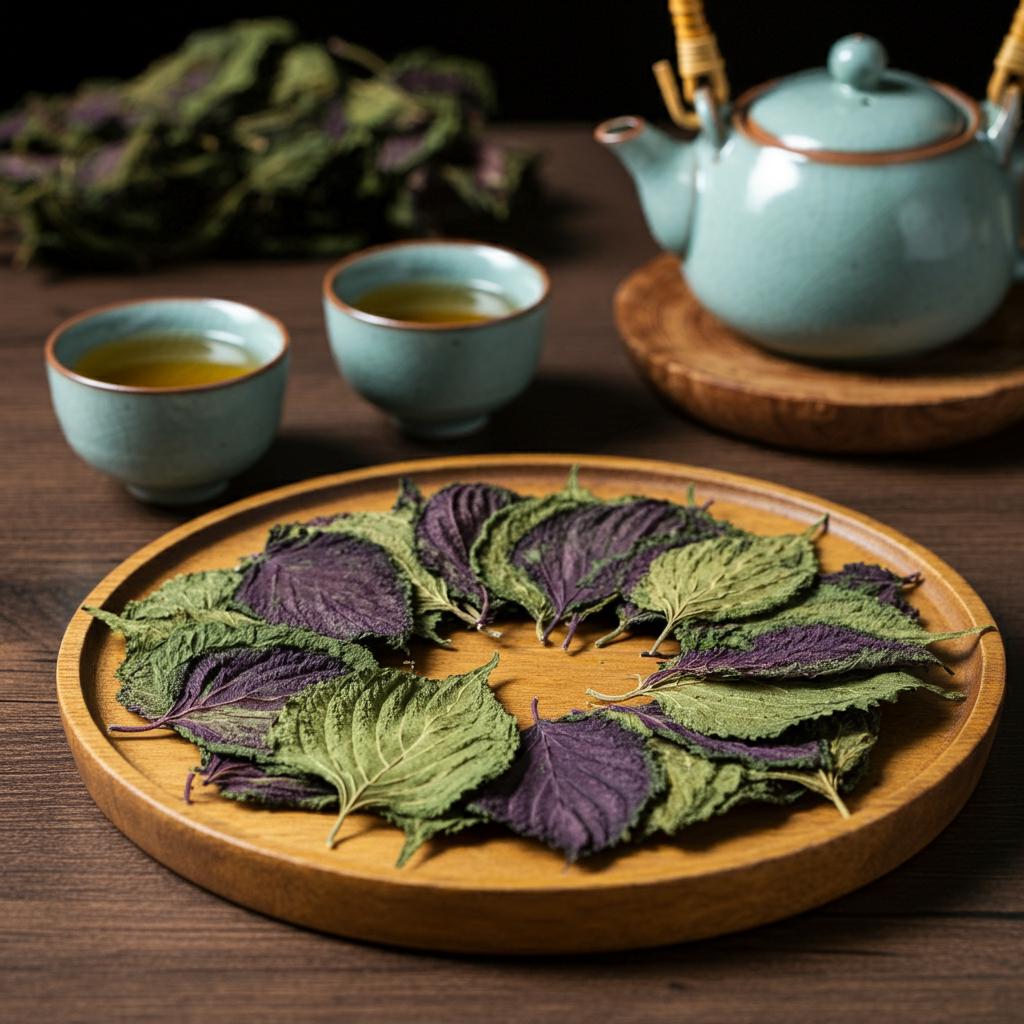 Organic Dried Perilla Leaves, Shiso Herb, Herbal Tea