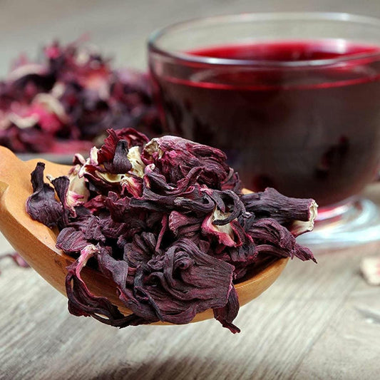 Dried Hibiscus Flowers – Natural Herbal Tea, Caffeine-Free, Non-GMO
