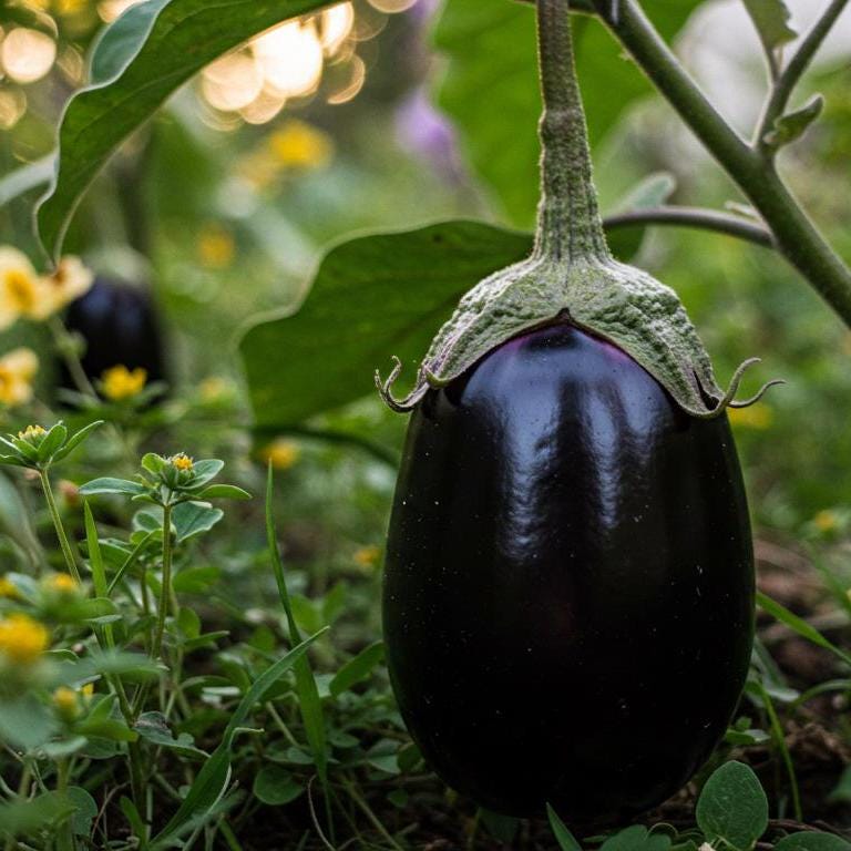 Black Beauty Eggplant Seeds – Heirloom, Non-GMO, High-Yield