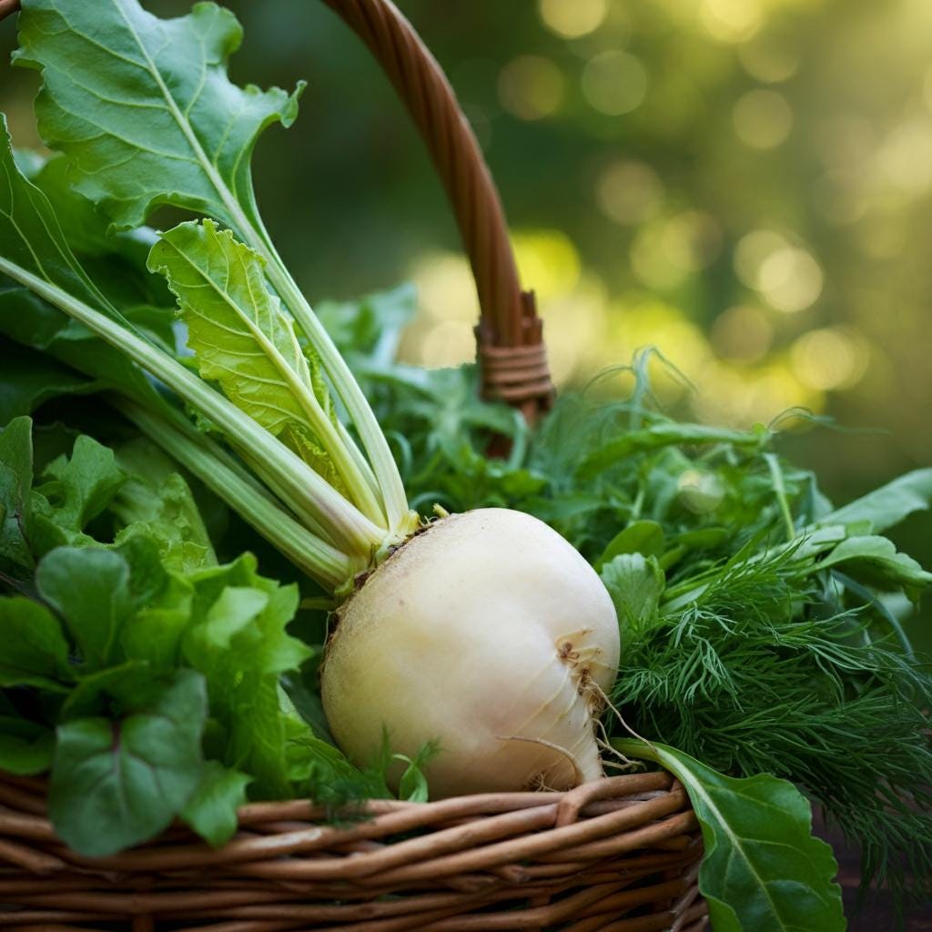 Albino White Beet Seeds, Sweet Mild Flavor, Salad Vegetable