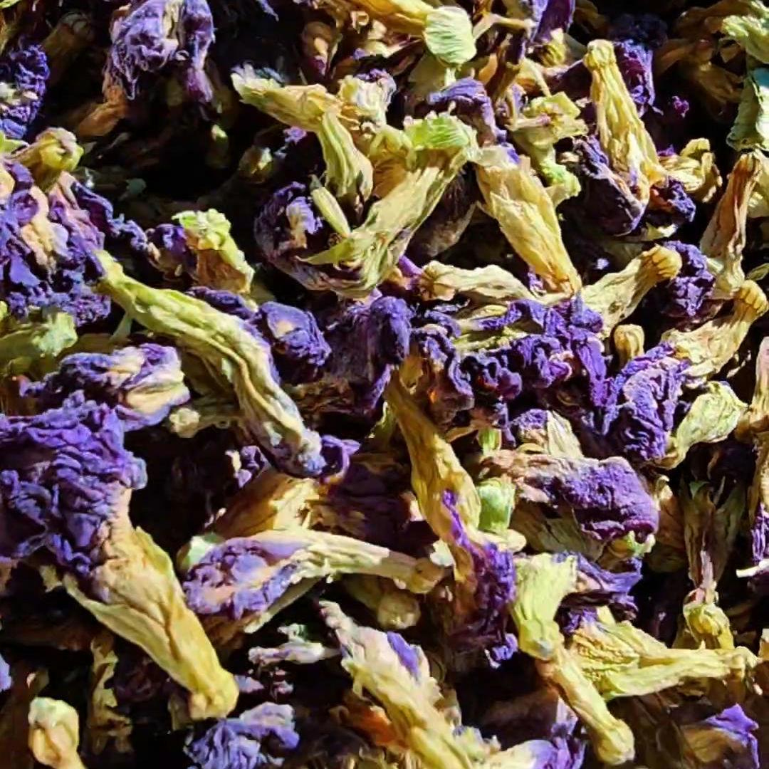 Dried Butterfly Pea Flowers | Natural Blue Herbal Tea & Food Coloring