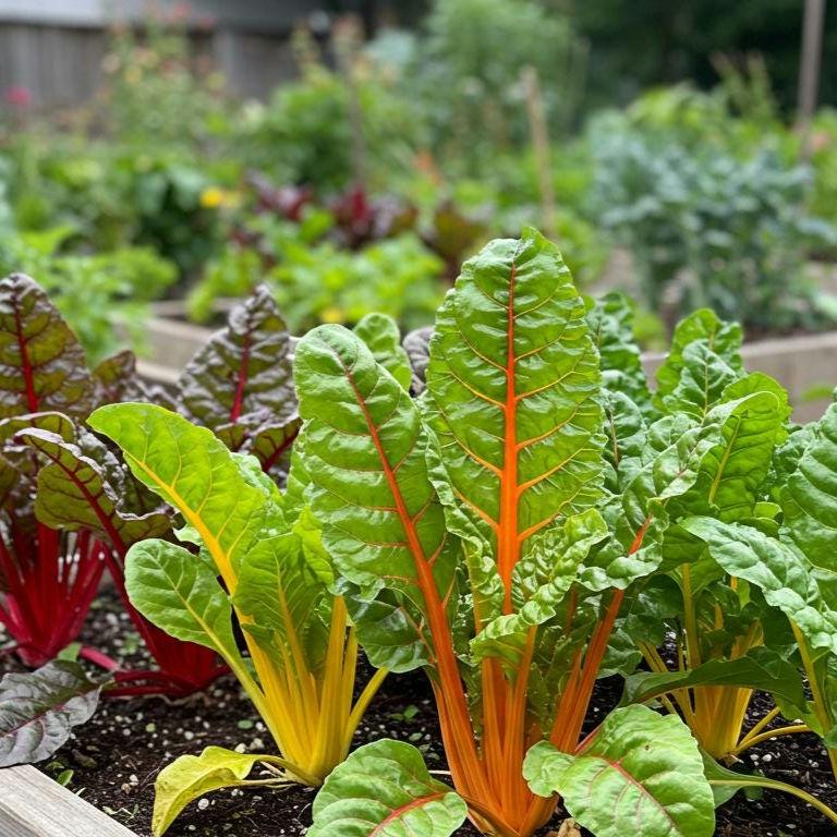 Rainbow Swiss Chard Seeds – Heirloom, Non-GMO, Colorful Stems