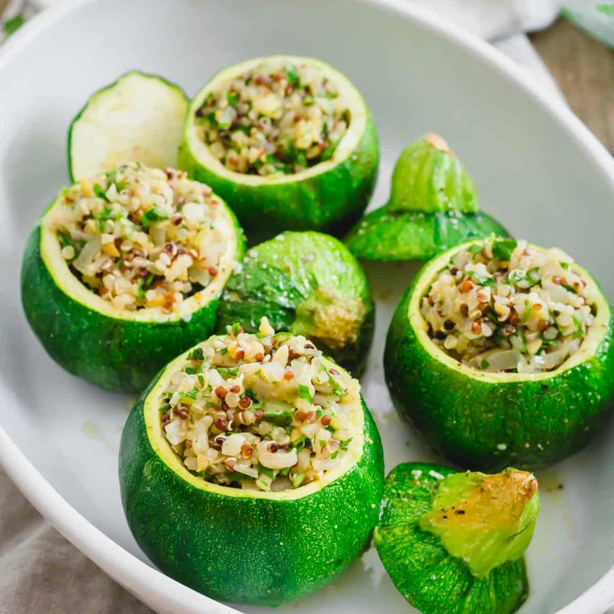 Rare Heirloom Round Zucchini Seeds, Heat-Tolerant and Disease-Resistant, Fast Growing and High Yield, Easy to Grow, Bí ngòi tròn