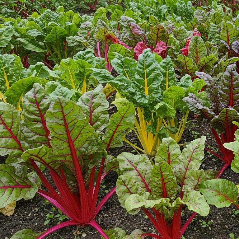 Rainbow Swiss Chard Seeds – Heirloom, Non-GMO, Colorful Stems