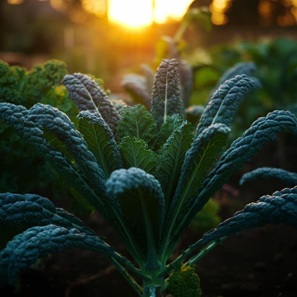 Organic Lacinato Kale Seeds, Hardy Italian Heirloom