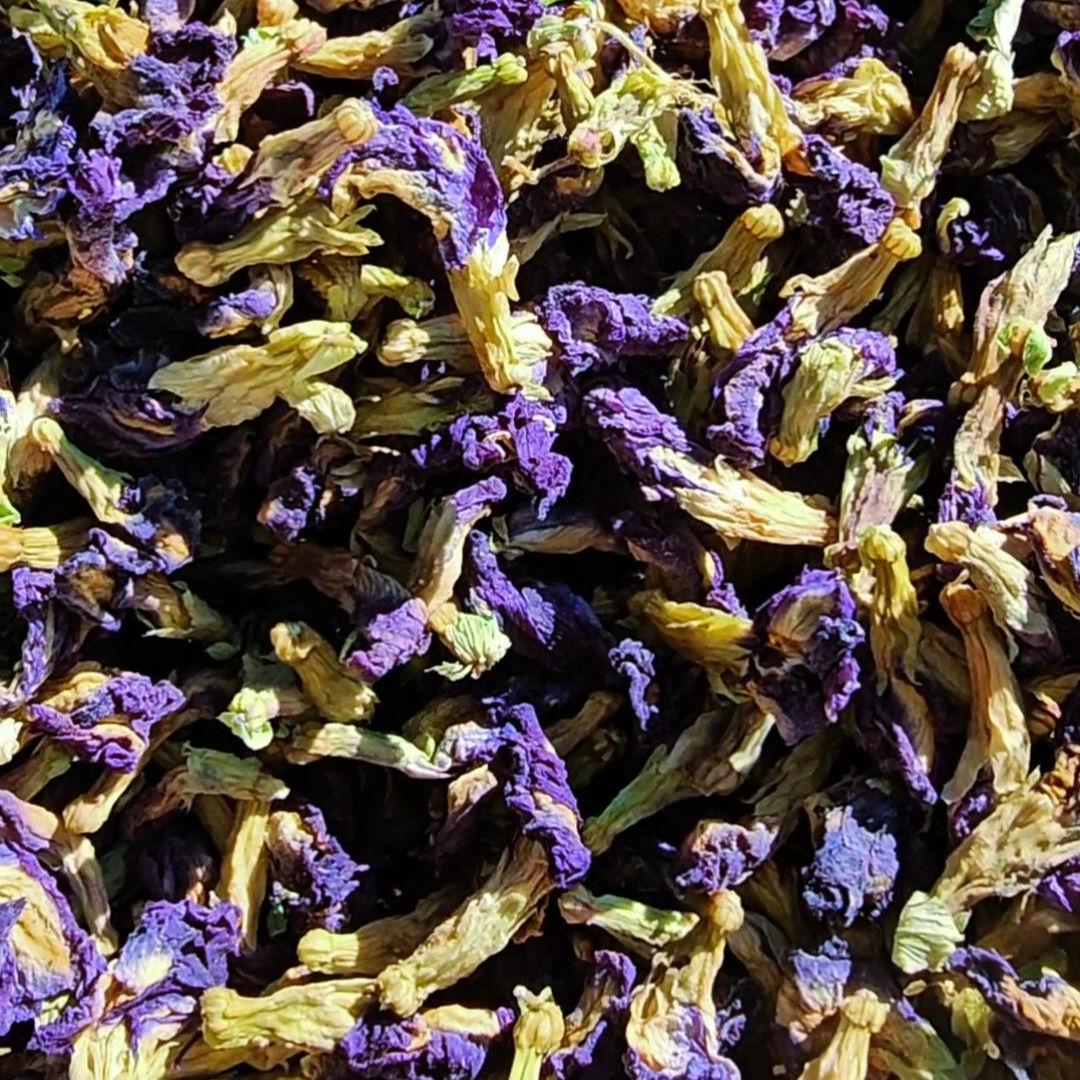Dried Butterfly Pea Flowers | Natural Blue Herbal Tea & Food Coloring