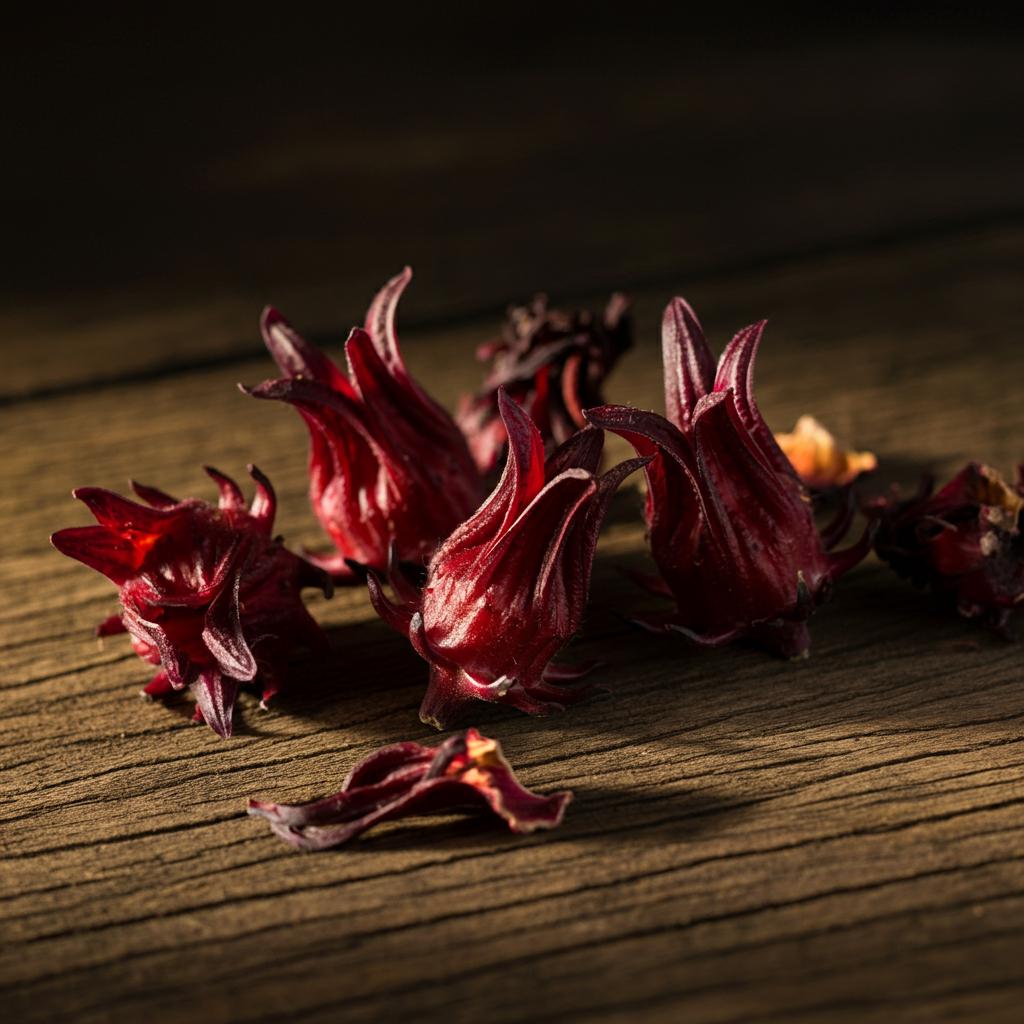 Organic Dried Hibiscus Flowers - Roselle, Tart Herbal Tea