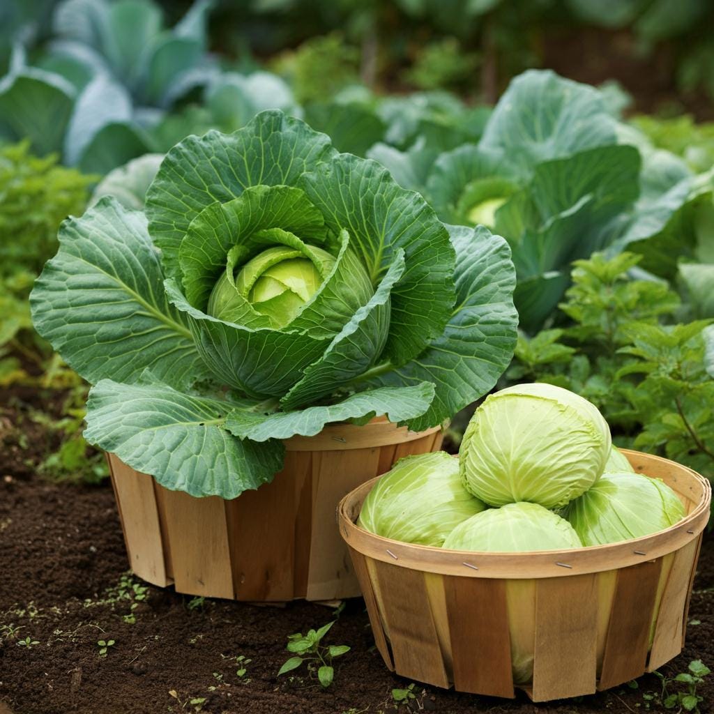 Golden Acre Cabbage Seeds, Early Harvest Vegetable