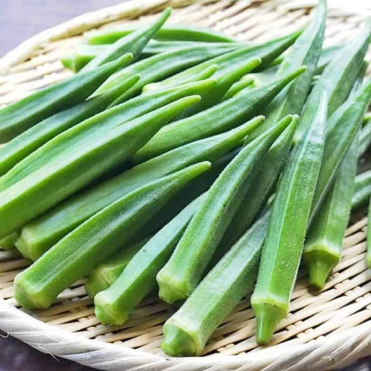 Long Pod Okra Seeds | Heirloom Non-GMO Okra | Extra-Long Tender Pods, High Yield, Heat-Loving