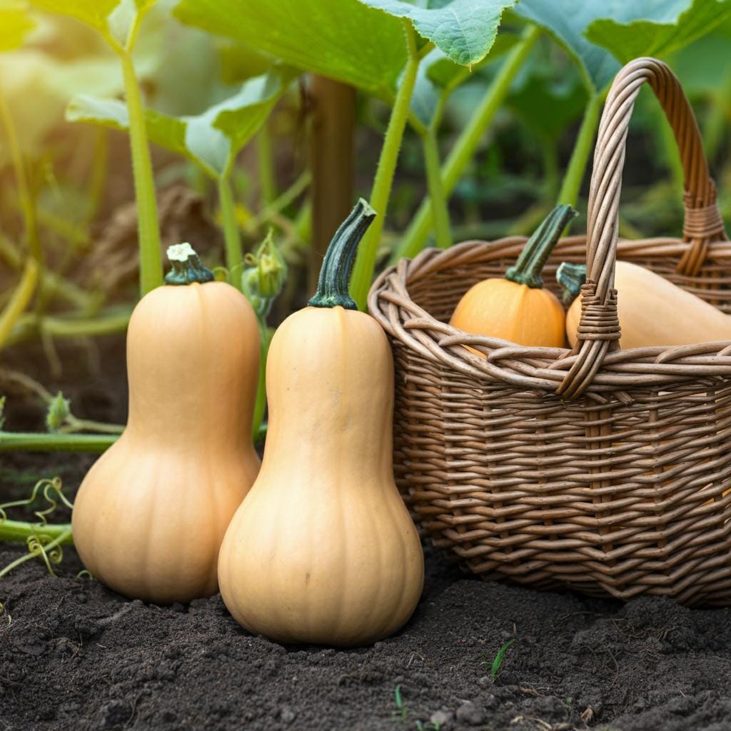 Waltham Butternut Squash Heirloom Seed, Sweet Nutty Flavor