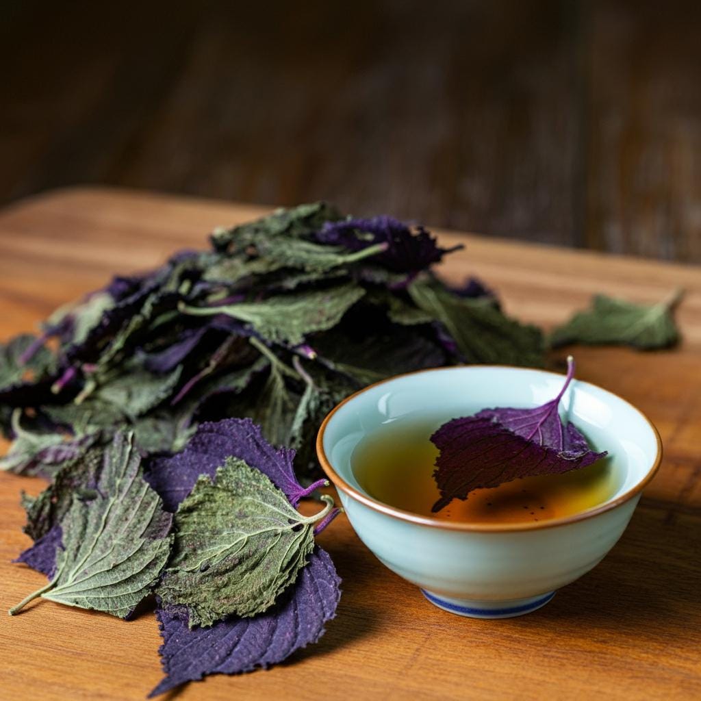 Organic Dried Perilla Leaves, Shiso Herb, Herbal Tea