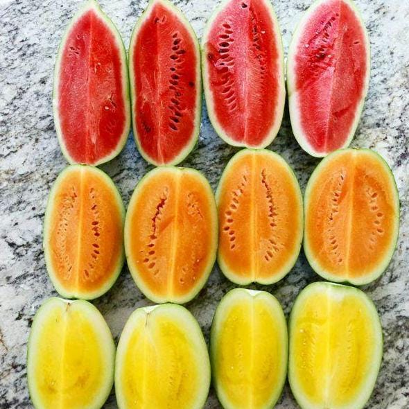 Orange Tendersweet Watermelon Seeds, Heirloom, Non-GMO