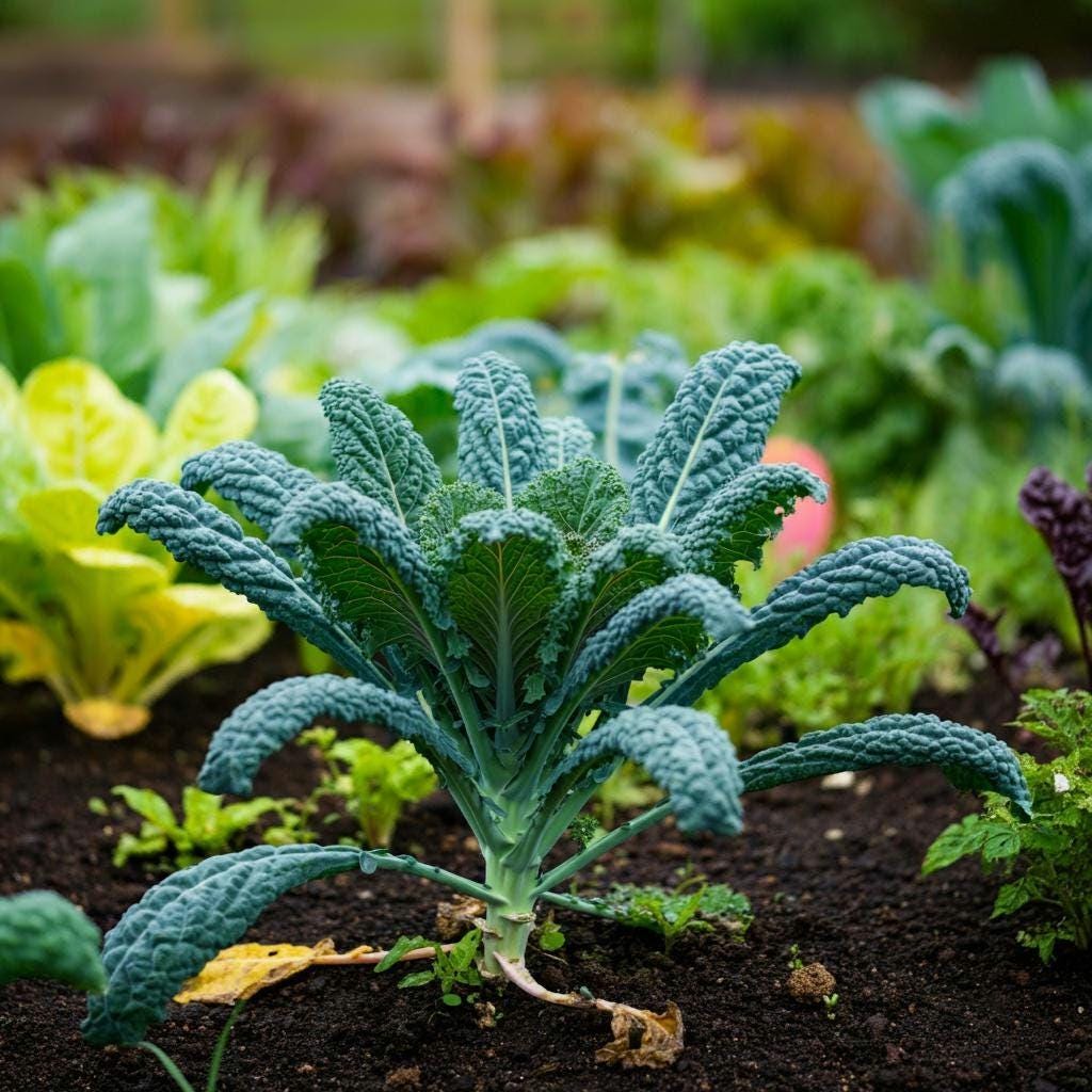 Organic Lacinato Kale Seeds, Hardy Italian Heirloom