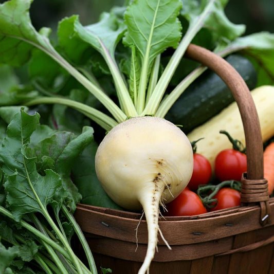 Albino White Beet Seeds, Sweet Mild Flavor, Salad Vegetable