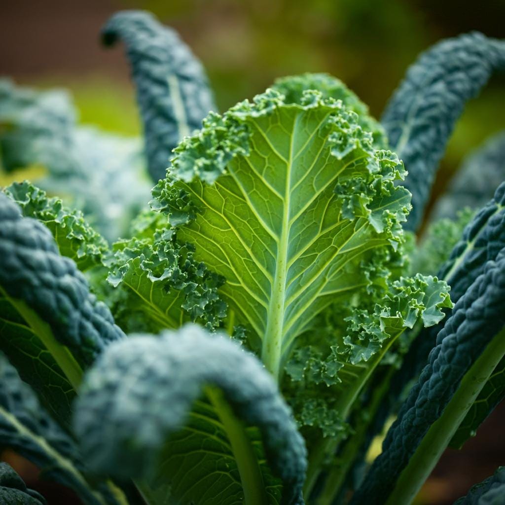 Organic Lacinato Kale Seeds, Hardy Italian Heirloom