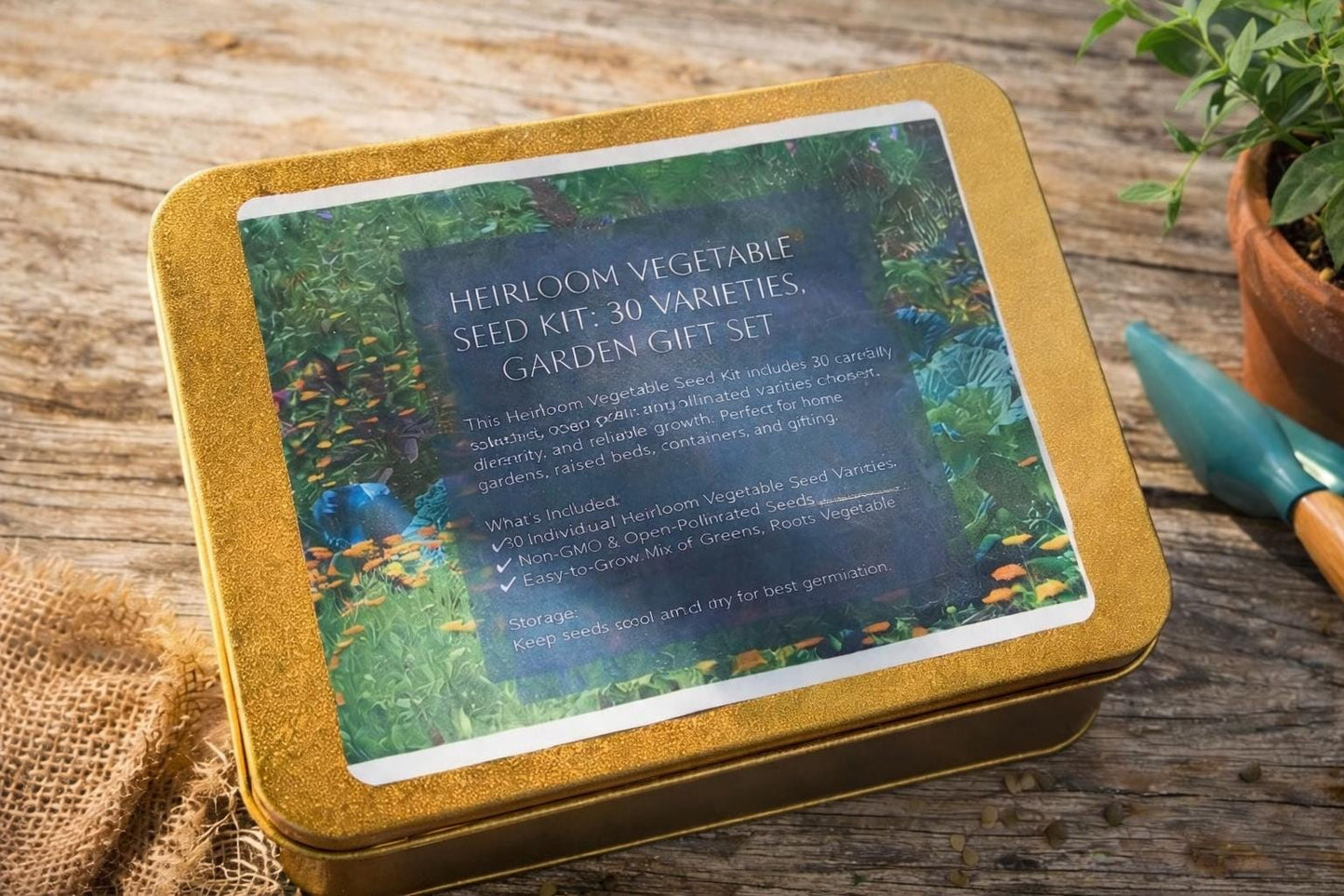 Heirloom Vegetable Seed Kit, 30 Varieties, Garden Gift Set
